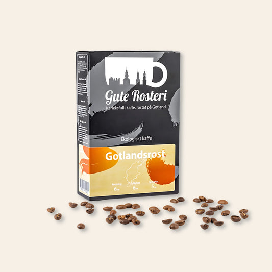 Gotlandsrost hållbara kaffebönor rostade på Gotland