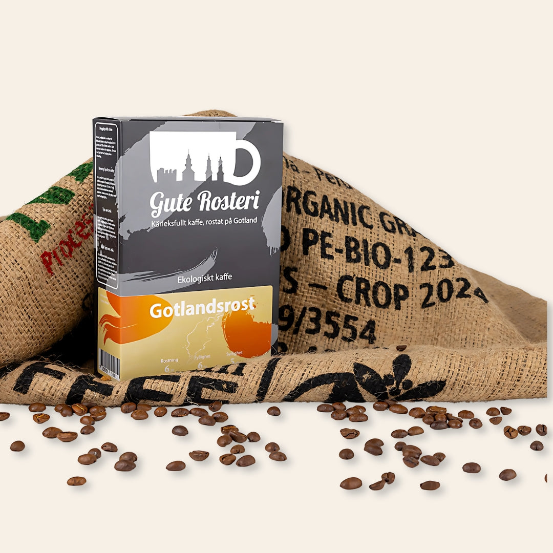 Gotlandsrost hållbara kaffebönor rostade på Gotland