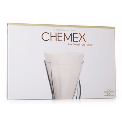 Chemex Filter 13" Half Circles, 3-koppars