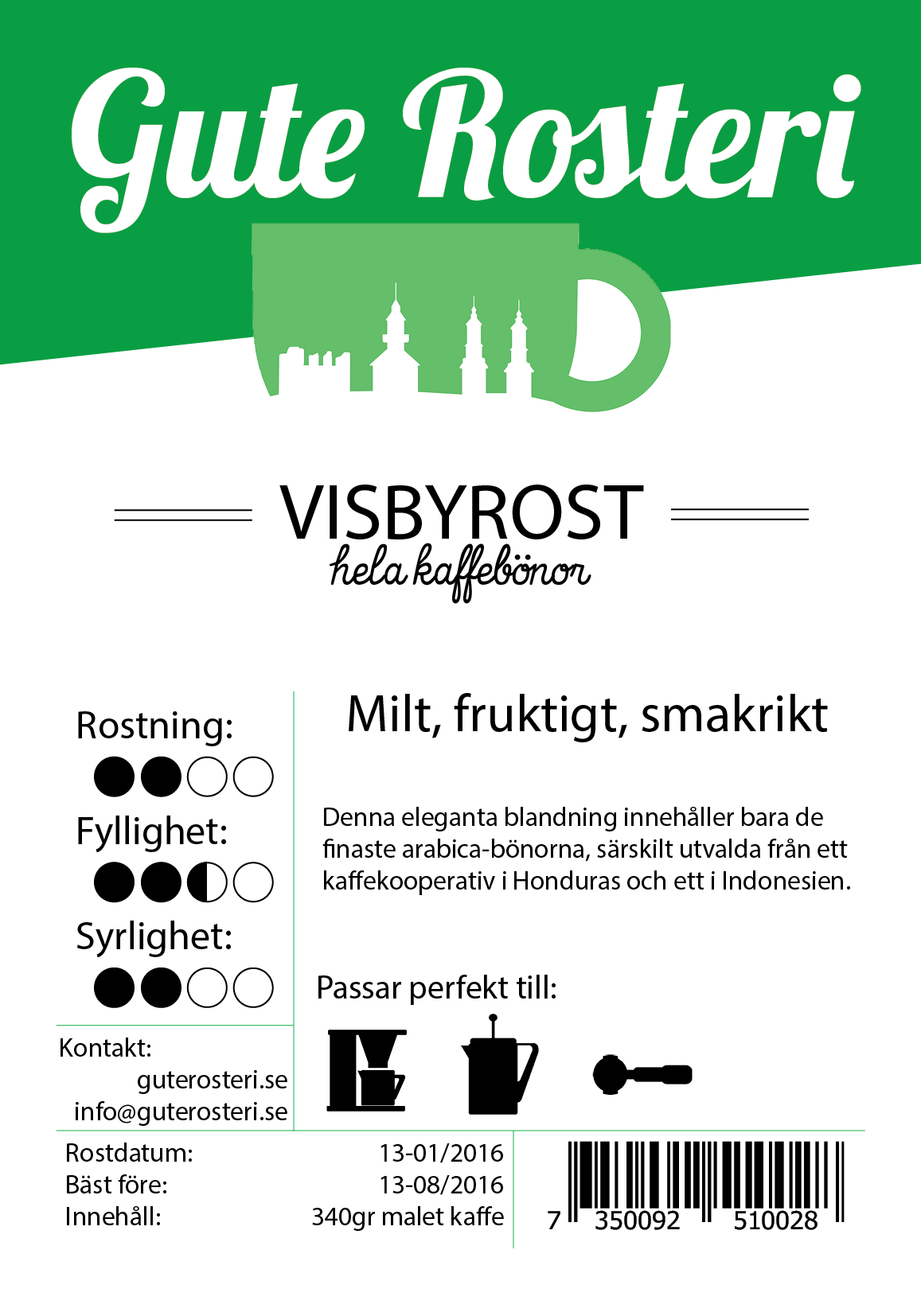 Visbyrost, bryggmalet ekologiskt